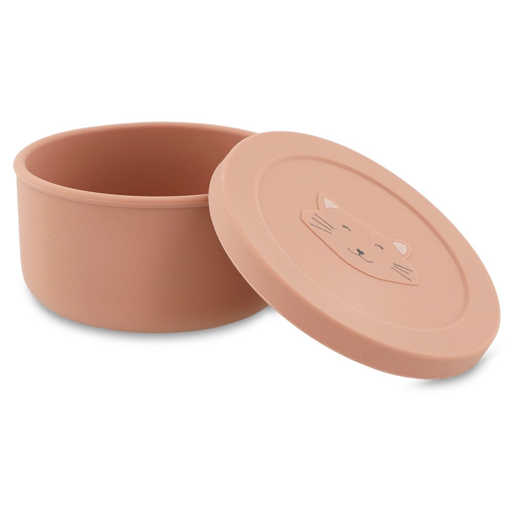 TRIXIE SILICONE SNACK POT WITH LID - SİLİKON KAPAKLI  ATIŞTIRMALIK KABI - MRS. CAT