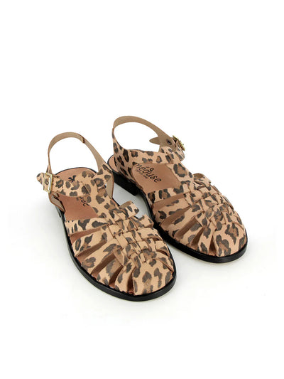 Meduse Sunville Leopard - Leopar Desenli Kadın Sandalet