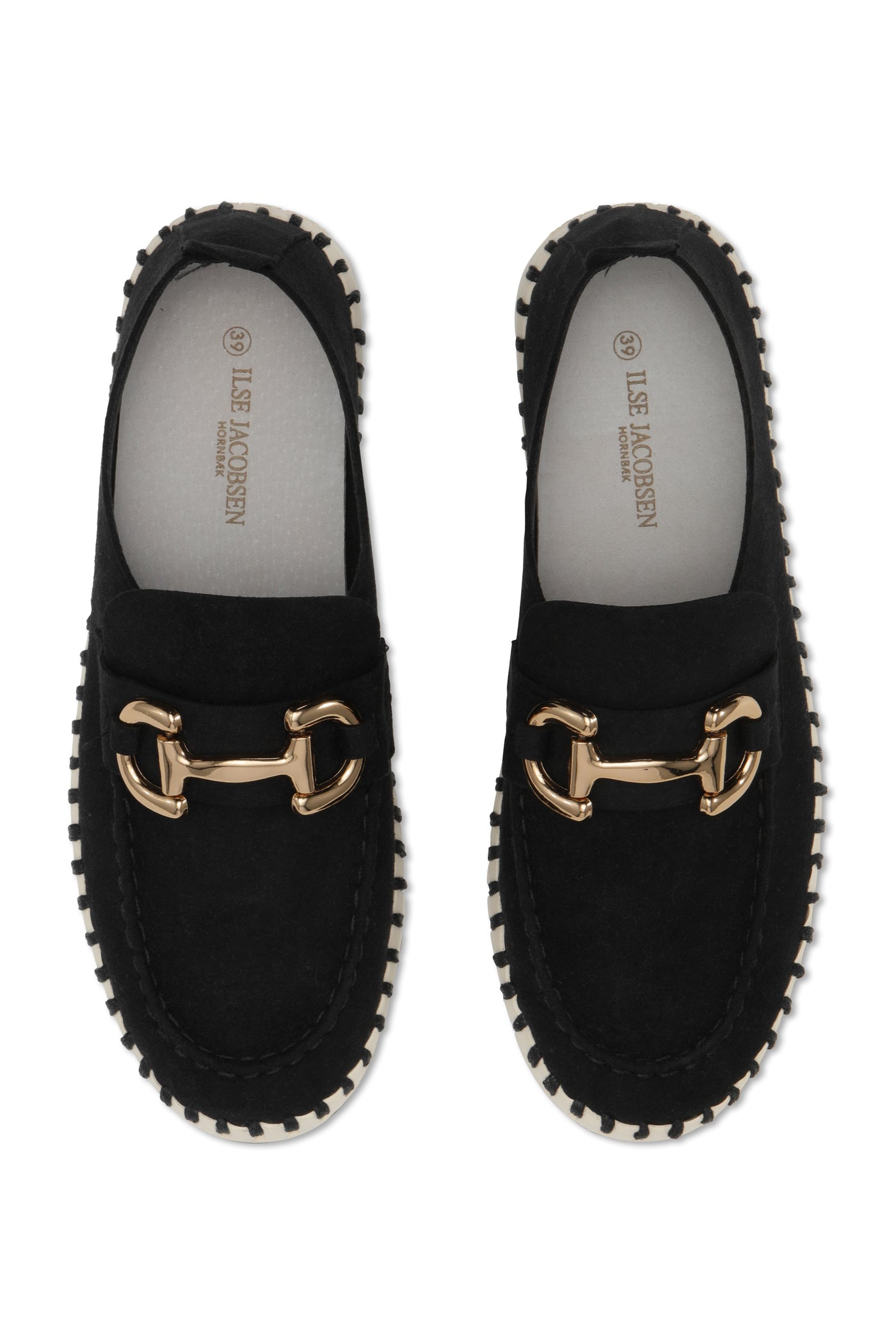 ILSE JACOBSEN BLACK FLATS TULIP3874 - SİYAH KADIN AYAKKABISI