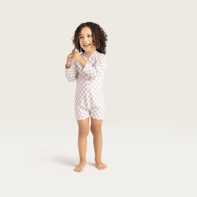 Swim Essentials Checkmate Uzun Kollu Erkek Çocuk Mayosu 6-12 Ay