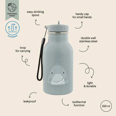 TRIXIE INSULATED DRINKING BOTTLE 350ML - TERMOS ŞİŞE - MR. SHARK