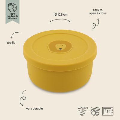 TRIXIE SILICONE SNACK POT WITH LID - SİLİKON KAPAKLI  ATIŞTIRMALIK KABI - MR. LION