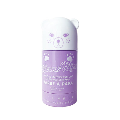 INUWET MASQUE VISAGE BONNE MINE DREAMSTICK MAUVE BARBE A PAPA - DOĞAL STICK YÜZ BAKIM MASKESİ