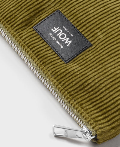 WOUF OLIVE POUCH - ÇANTA