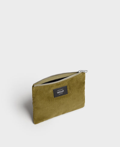 WOUF OLIVE POUCH - ÇANTA