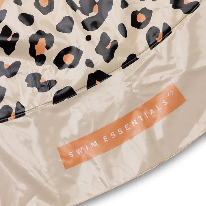 Swim Essentials Beige Leopard Fıskiyeli Mat 150cm