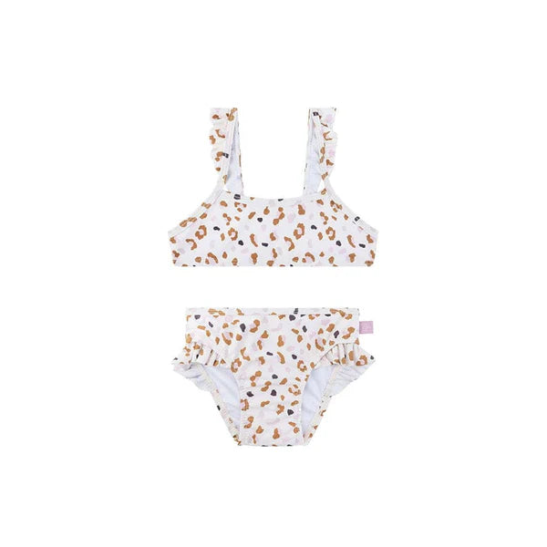 Swim Essentials Leopard Kaki UV Korumalı Bikini 4-6 Yaş