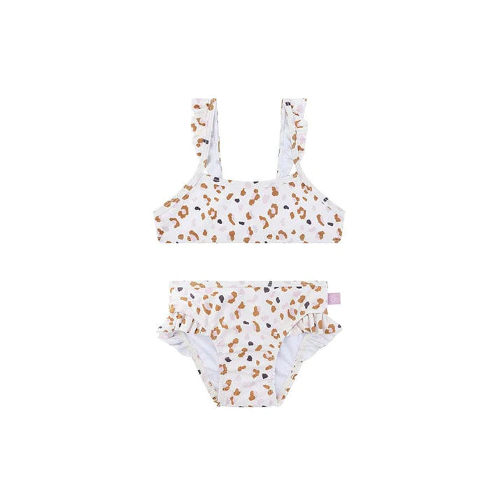 Swim Essentials Leopard Kaki UV Korumalı Bikini 2-4 Yaş