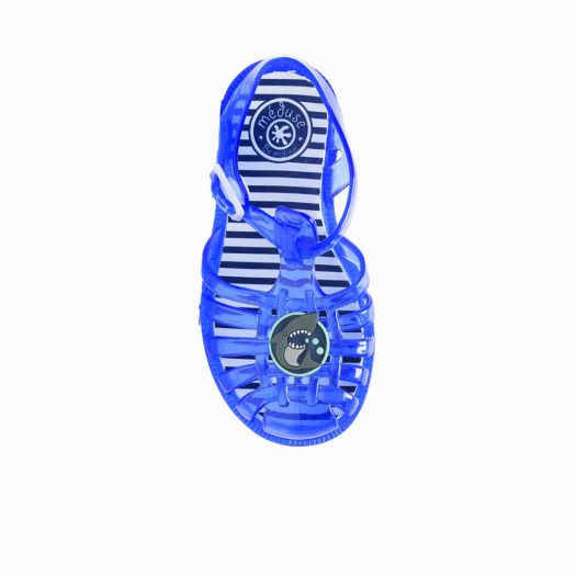 Meduse SunPatch Cobalt Sandals - Çocuk Sandalet Şeffaf Mavi