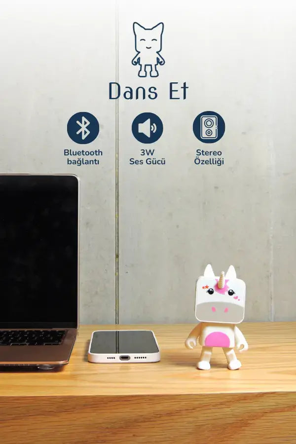 MOB - Dans Eden Hayvanlar Bluetooth Hoparlör Unicorn