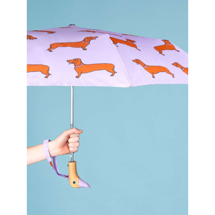 Duckhead Duck Kompakt Şemsiye Dachshund Purple