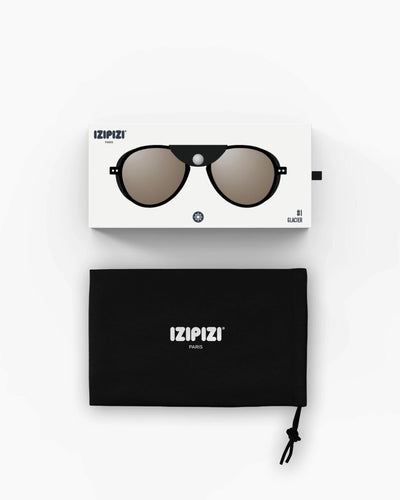 Izipizi Glacier Cat 3 Good Weather #I Black - Kış Sporları İçin Yan Korumalı Güneş Gözlüğü