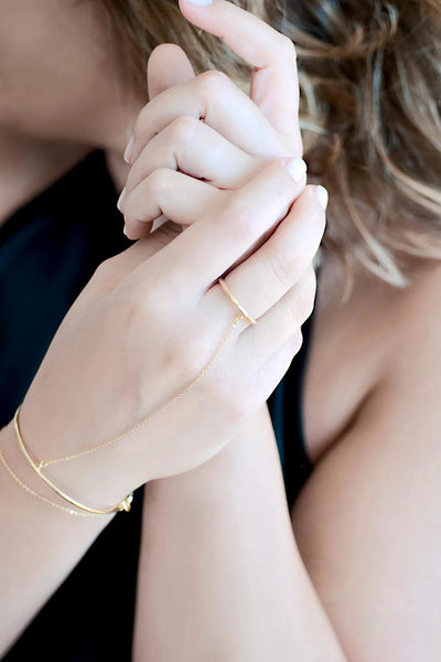 Atelier Petites Pierres - Golden Cuff Ring Şahmaran