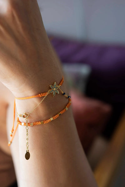 Atelier Petites Pierres - Rubik Orange Örgü Bileklik