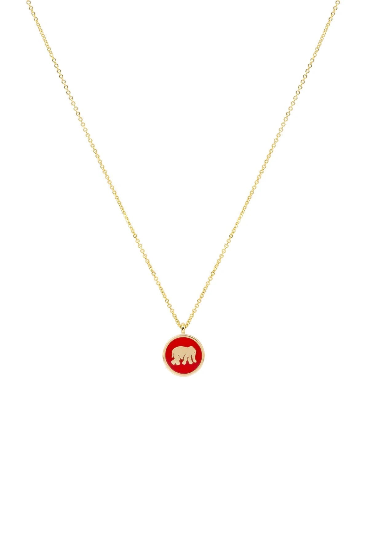 Atelier Petites Pierres - Red Elephant Filli Şans Kolye