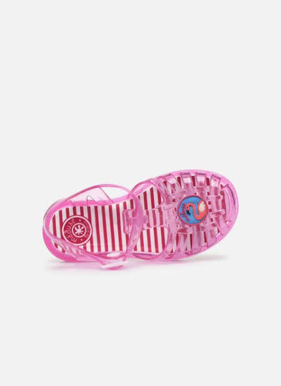Meduse SunPatch Pailette Sandals - Çocuk Sandalet Şeffaf Pembe