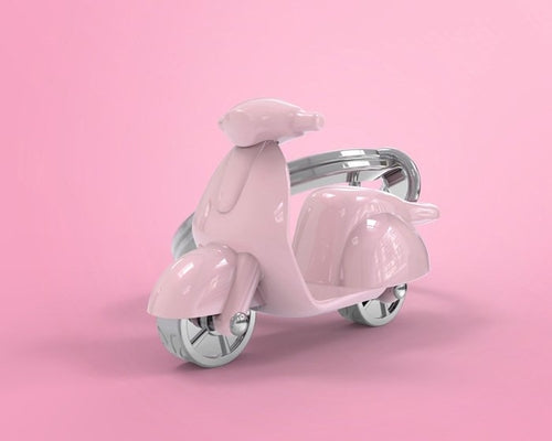 Metalmorphose Scooter Anahtarlık Pembe