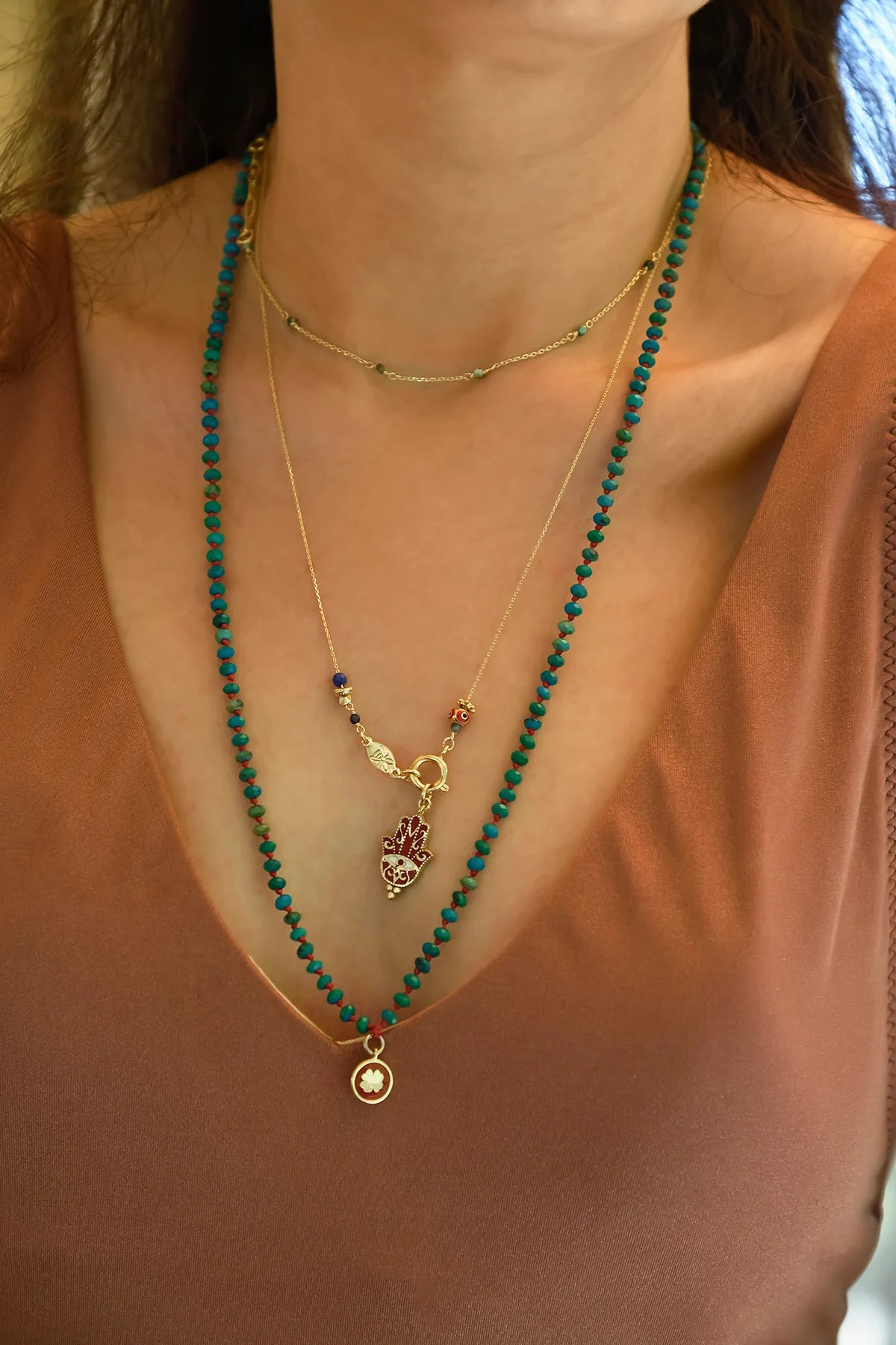 Atelier Petites Pierres - Berly Turkuaz Kolye