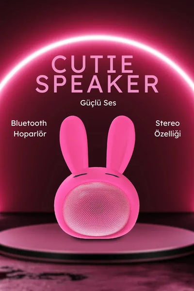 MOB - PEMBE TAVSAN KABLOSUZ BLUETOOTH HOPARLOR