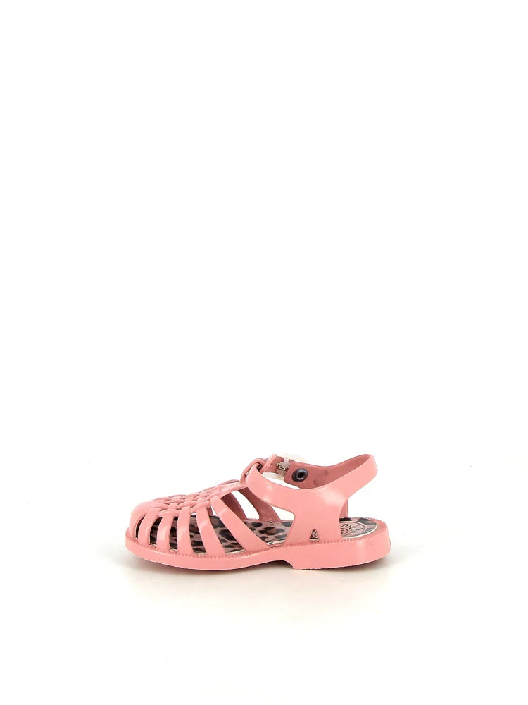Meduse Sunleo Guimauve - Leopar Detaylı Pembe Çocuk Sandalet