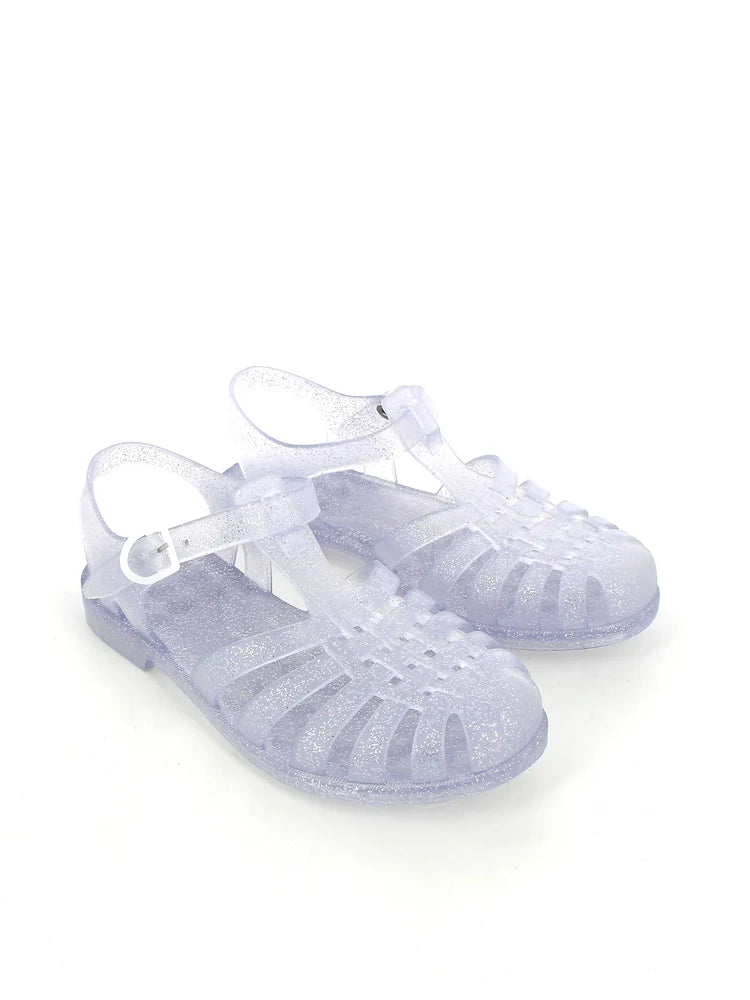 Meduse Sunmif Mat Argent Paillete - Mat Şeffaf Kadın Sandalet