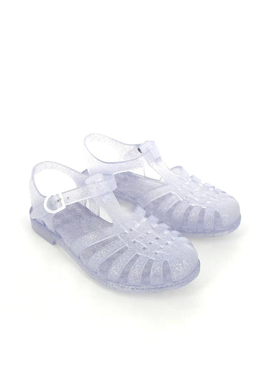 Meduse Sunmif Mat Argent Paillete - Mat Şeffaf Kadın Sandalet