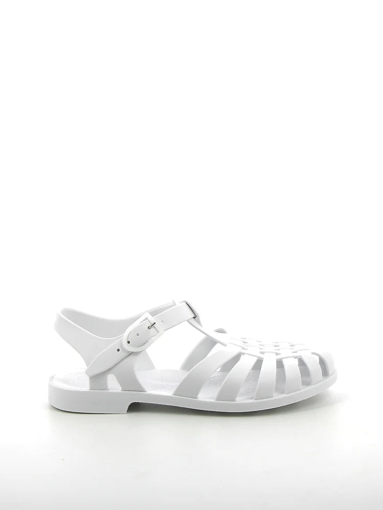 Meduse Sunmif Mat Blanc - Mat Beyaz Kadın Sandalet