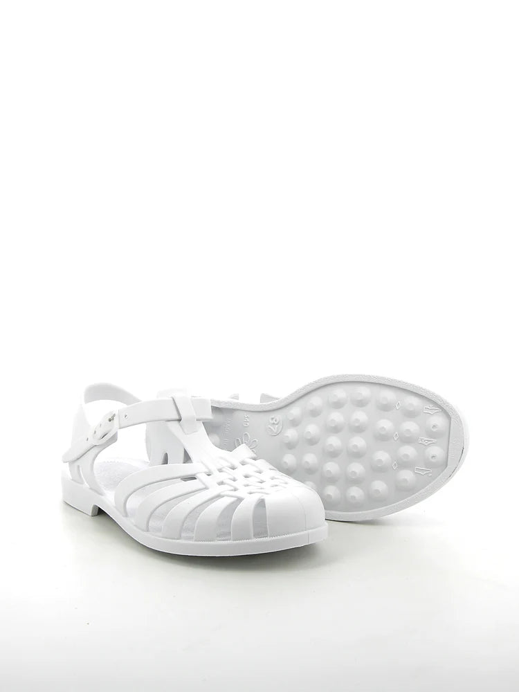 Meduse Sunmif Mat Blanc - Mat Beyaz Kadın Sandalet