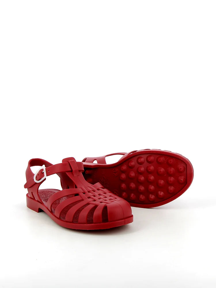 Meduse Sunmif Mat Rouge Fonce - Mat Bordo Kadın Sandalet
