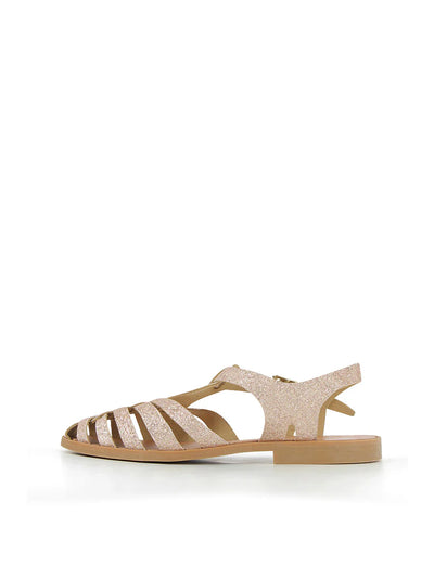 Meduse Sunville Nude Paillete - Parlak Nude Kadın Sandalet