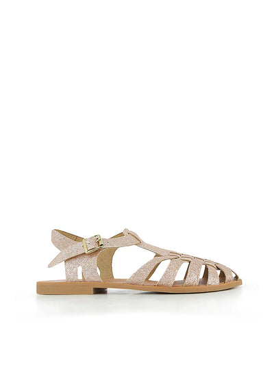 Meduse Sunville Nude Paillete - Parlak Nude Kadın Sandalet