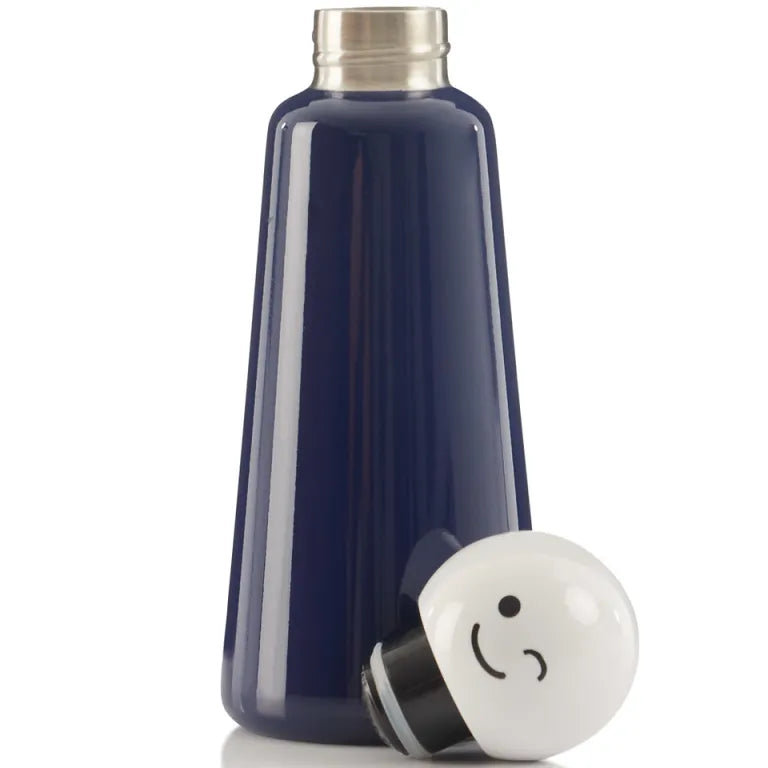 LUND LONDON INDIGO & WHITE WINK SKITTLE WATER BOTTLE 500ML - TERMOS