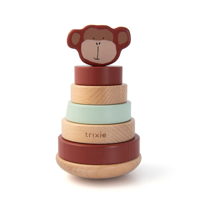 TRIXIE MR. MONKEY  - WOODEN STACKING TOY - AHŞAP DİZME OYUNCAĞI