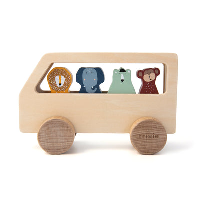 TRIXIE - WOODEN ANIMAL BUS - AHŞAP HAYVAN OTOBÜSÜ