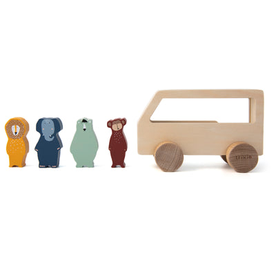 TRIXIE - WOODEN ANIMAL BUS - AHŞAP HAYVAN OTOBÜSÜ