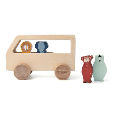 TRIXIE - WOODEN ANIMAL BUS - AHŞAP HAYVAN OTOBÜSÜ