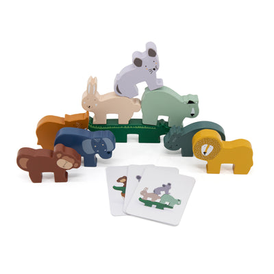 TRIXIE - WOODEN ANIMAL STACKING GAME - AHŞAP DENGE OYUNU