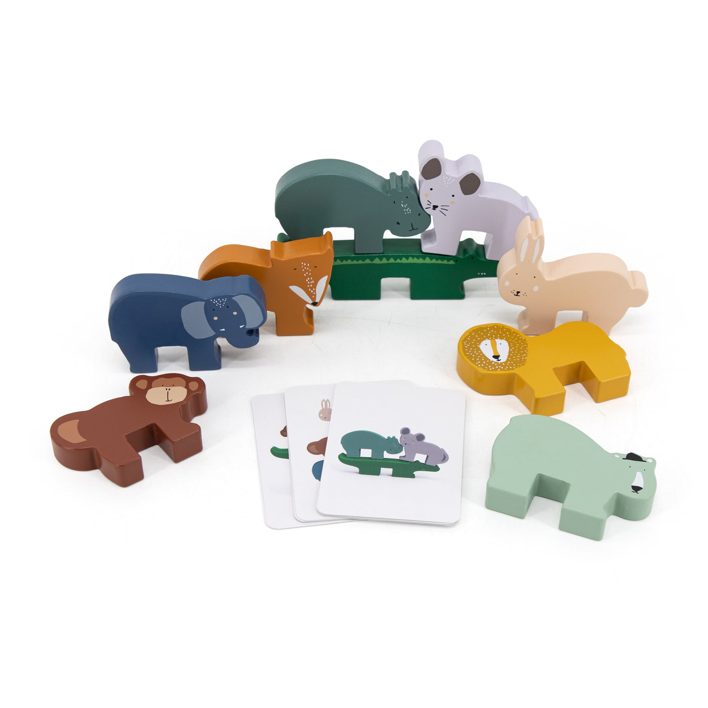 TRIXIE - WOODEN ANIMAL STACKING GAME - AHŞAP DENGE OYUNU