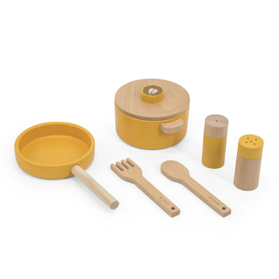 TRIXIE MR. LION  - WOODEN COOKING SET - AHŞAP OYUNCAK PİŞİRME SETİ