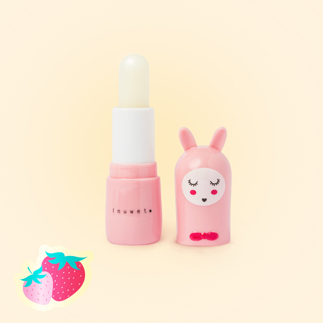 Inuwet Bunny Lipbalm Strawberry / Pink - Dudak Nemlendirici