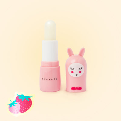 Inuwet Bunny Lipbalm Strawberry / Pink