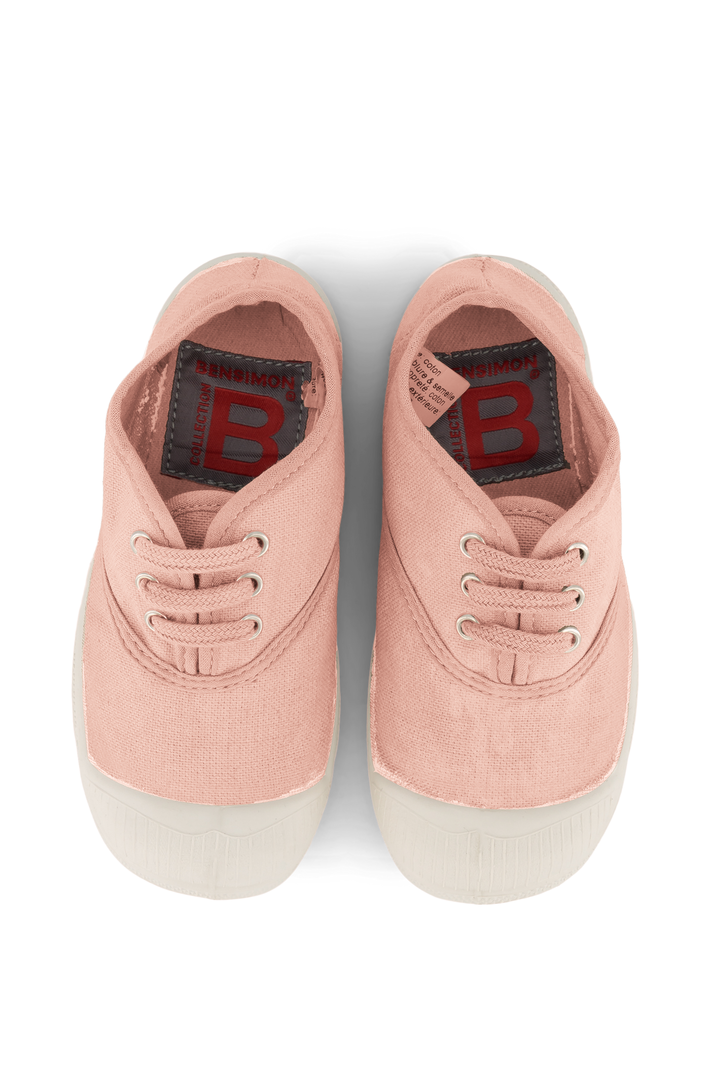 BENSIMON KIDS TENNIS LACETS ENFANT ROSE PALE - ÇOCUK AYAKKABISI