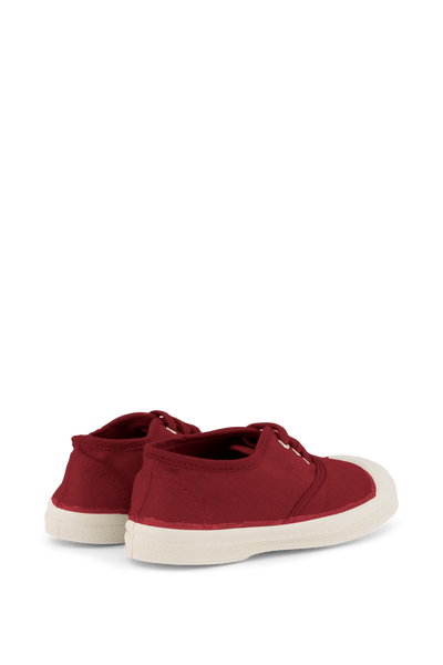 BENSIMON KIDS TENNIS LACETS ENFANT AMARANTE -  BORDO ÇOCUK AYAKKABISI