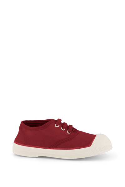 BENSIMON KIDS TENNIS LACETS ENFANT AMARANTE -  BORDO ÇOCUK AYAKKABISI