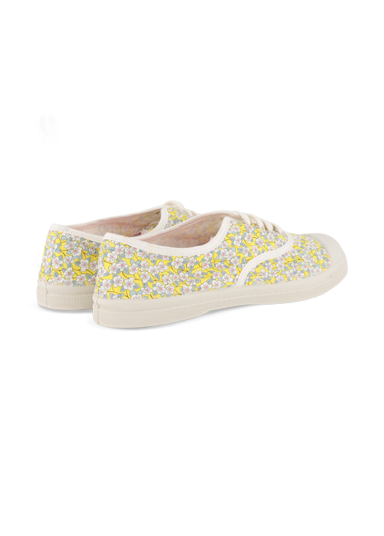 BENSIMON FLEURS JAUNE TENNIS LIBERTY - KADIN AYAKKABISI