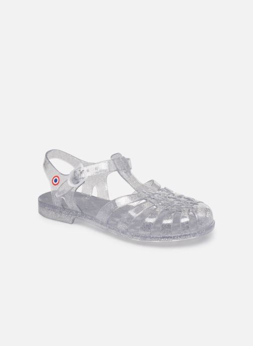 Meduse Sunmıf Argent Pailette Sandals - Çocuk Sandalet Simli Şeffaf