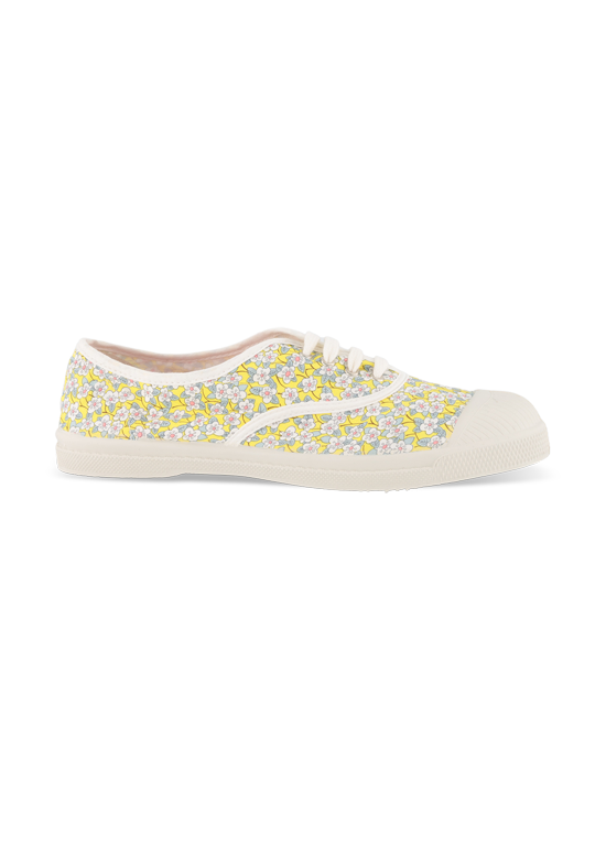 BENSIMON FLEURS JAUNE TENNIS LIBERTY - KADIN AYAKKABISI