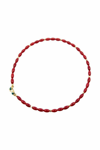 Atelier Petites Pierres - Red Bean Mercan Kolye